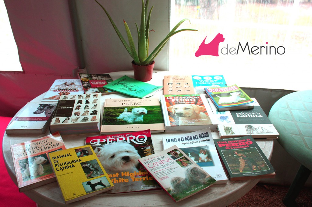 Detalle deL II encuentro de westies Demerino and Friends: Biblioteca de libros caninos y de West Highland White Terrier
